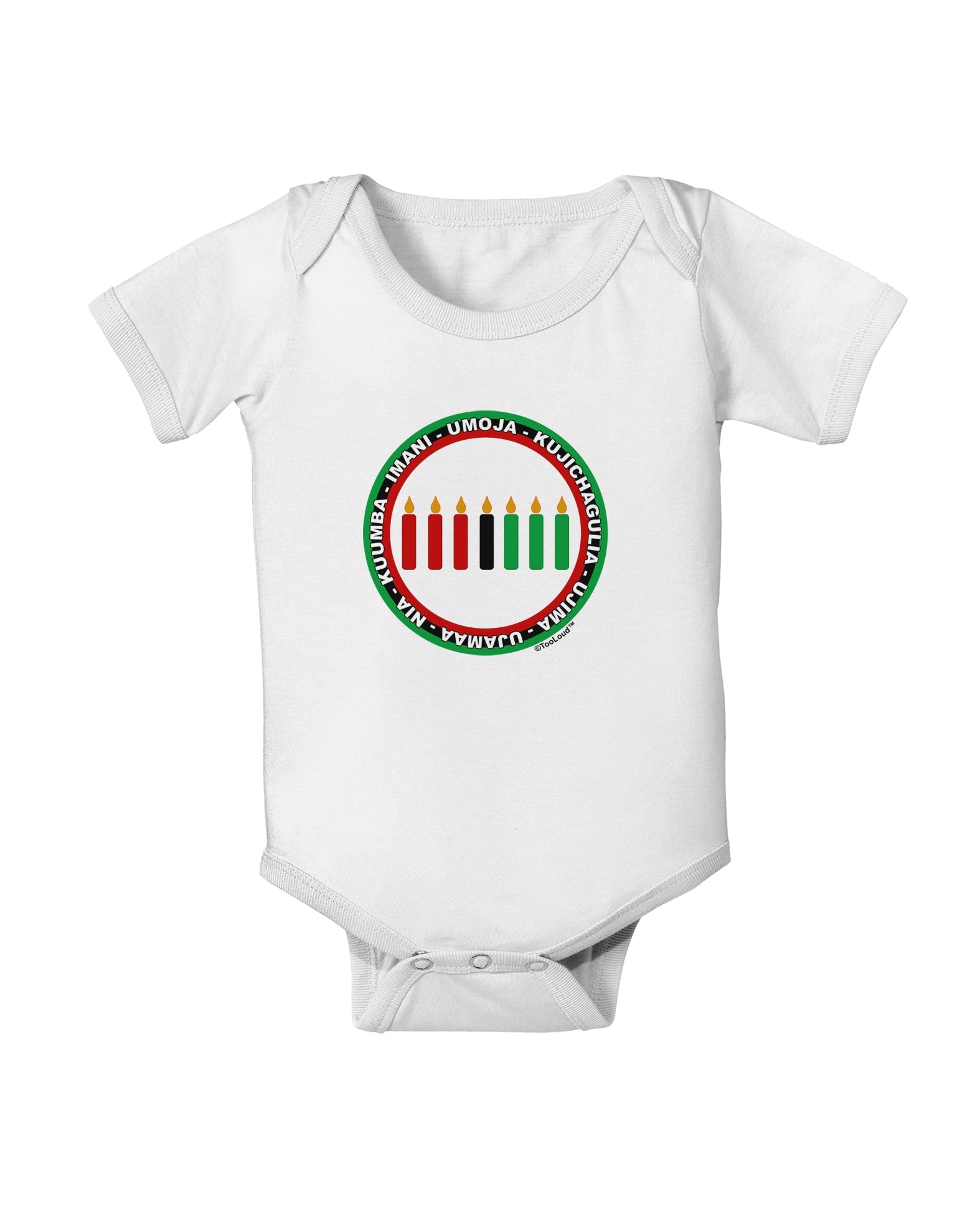 7 Principles Circle Baby Romper Bodysuit-Baby Romper-TooLoud-White-06-Months-Davson Sales