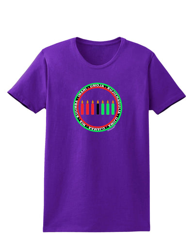 7 Principles Circle Womens Dark T-Shirt-Womens T-Shirt-TooLoud-Purple-X-Small-Davson Sales