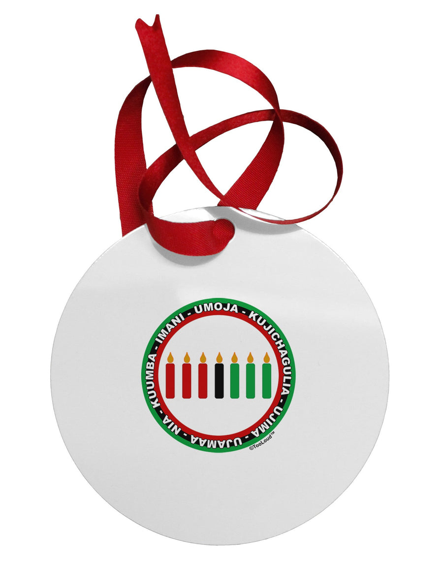 7 Principles Circle Circular Metal Ornament-Ornament-TooLoud-White-Davson Sales