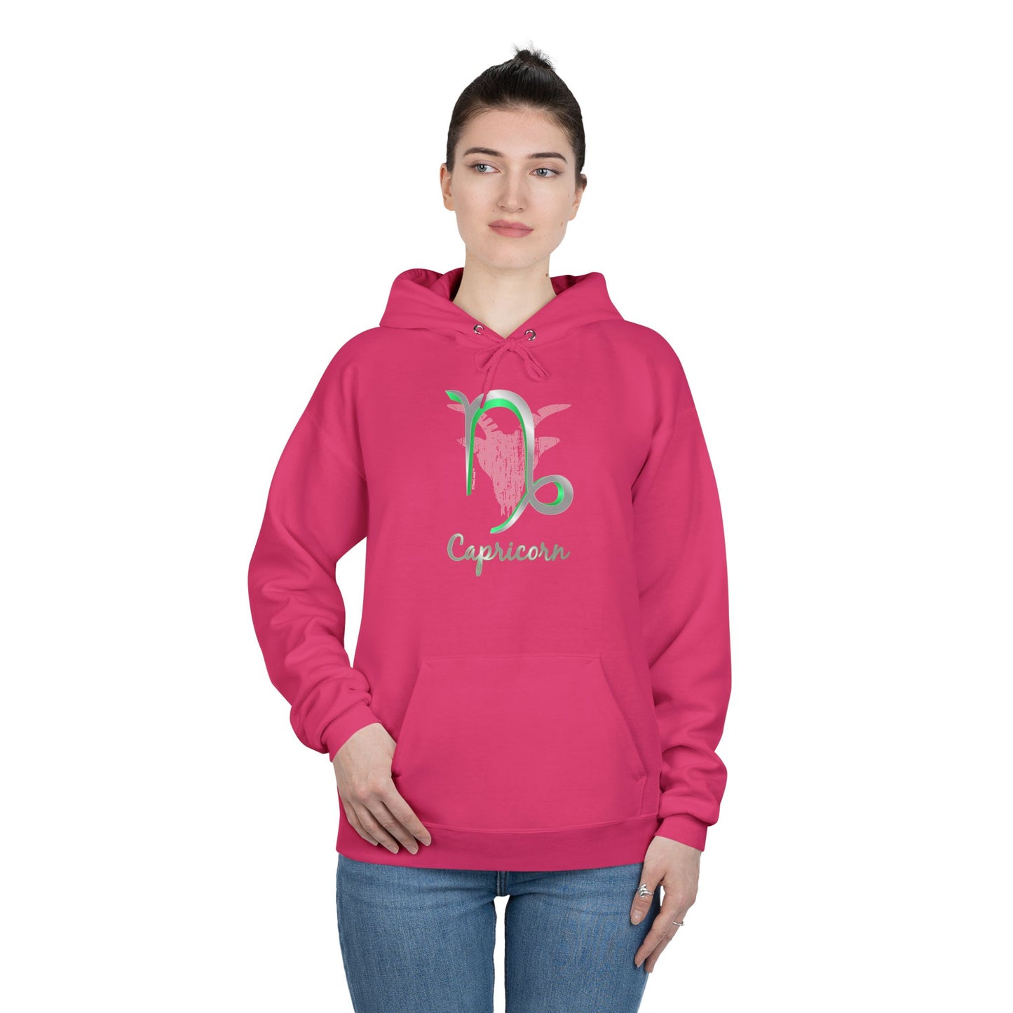 Capricorn Symbol Dark Pullover Hoodie Sweatshirt by TOOLOUD™