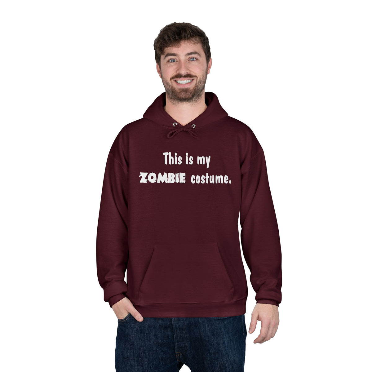 This Is My Zombie Costume – Halloween Dark Pullover Hoodie Sweatshirt by TOOLOUD
