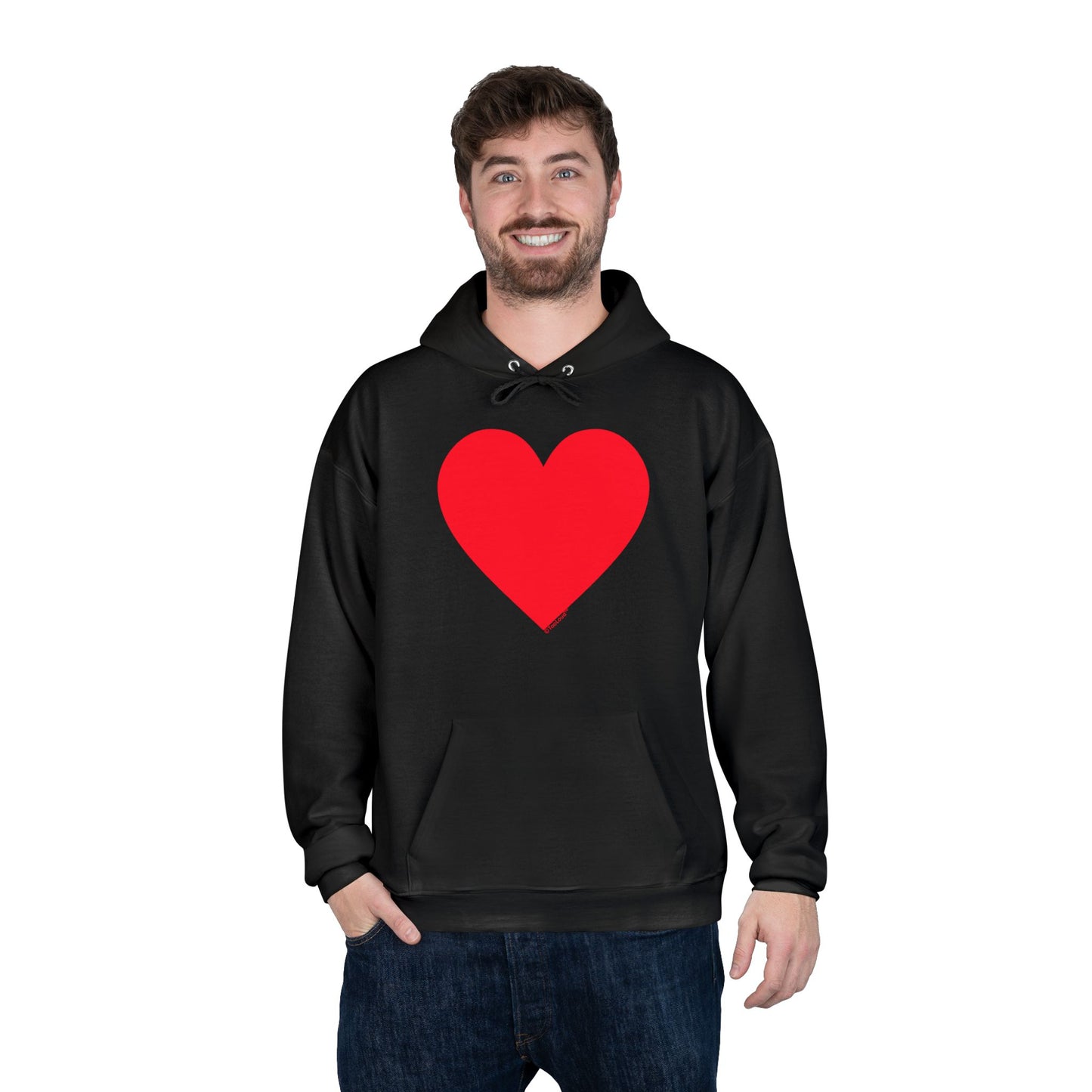 TOOLOUD Big Red Heart Valentine's Day Dark Unisex Hoodie Sweatshirt
