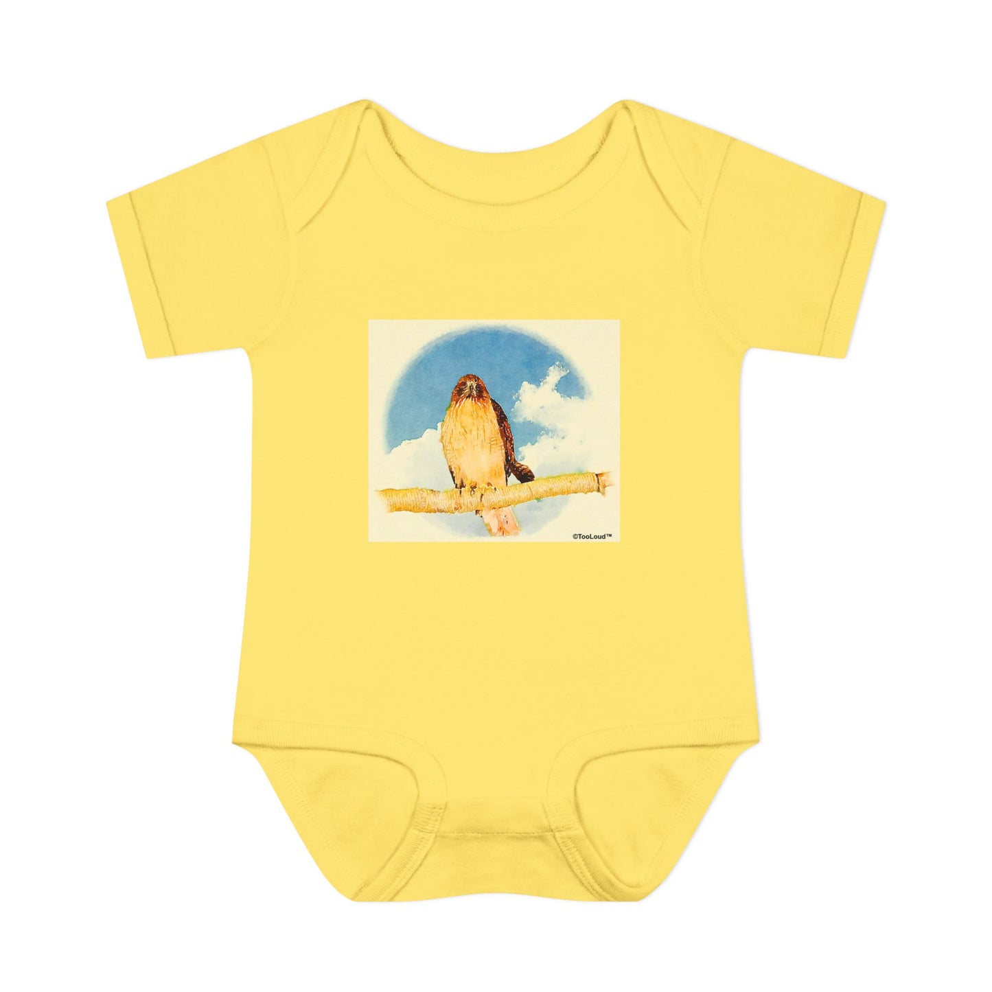 Red-tailed Hawk Baby Romper Bodysuit by TOOLOUD