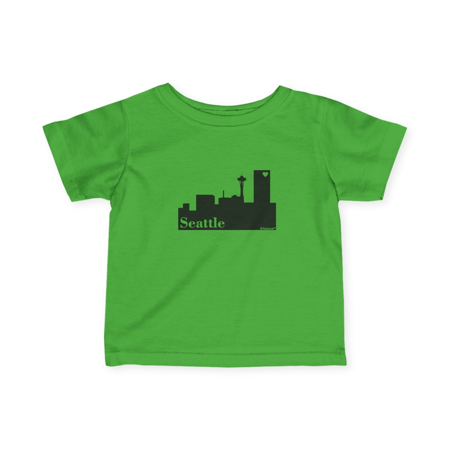 Seattle Skyline with Space Needle Infant T-Shirt by TOOLOUD