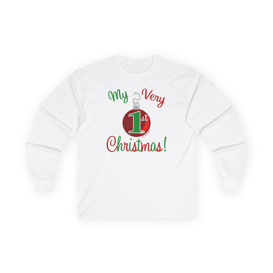 My Very 1st Christmas Adult Long Sleeve Shirt by TOOLOUD