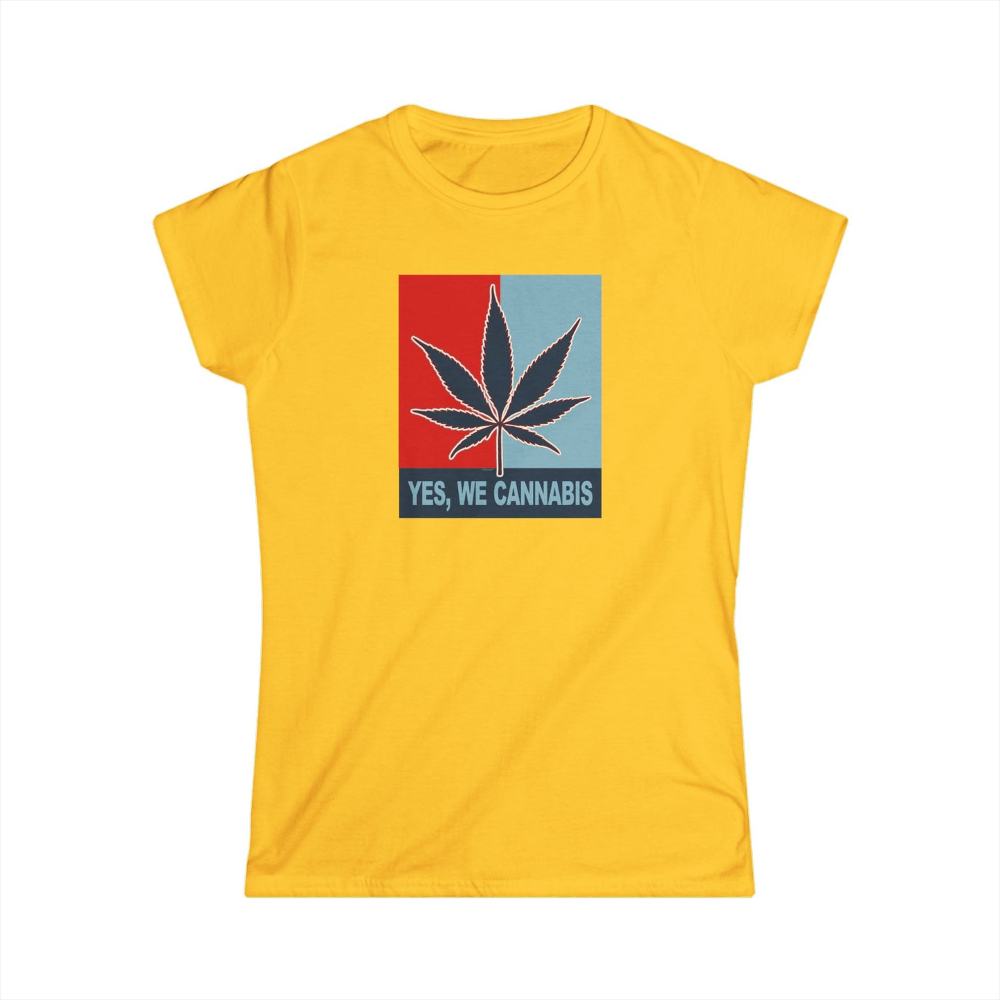 Yes We Cannabis – Marijuana Leaf Juniors Ladies T-Shirt by TOOLOUD