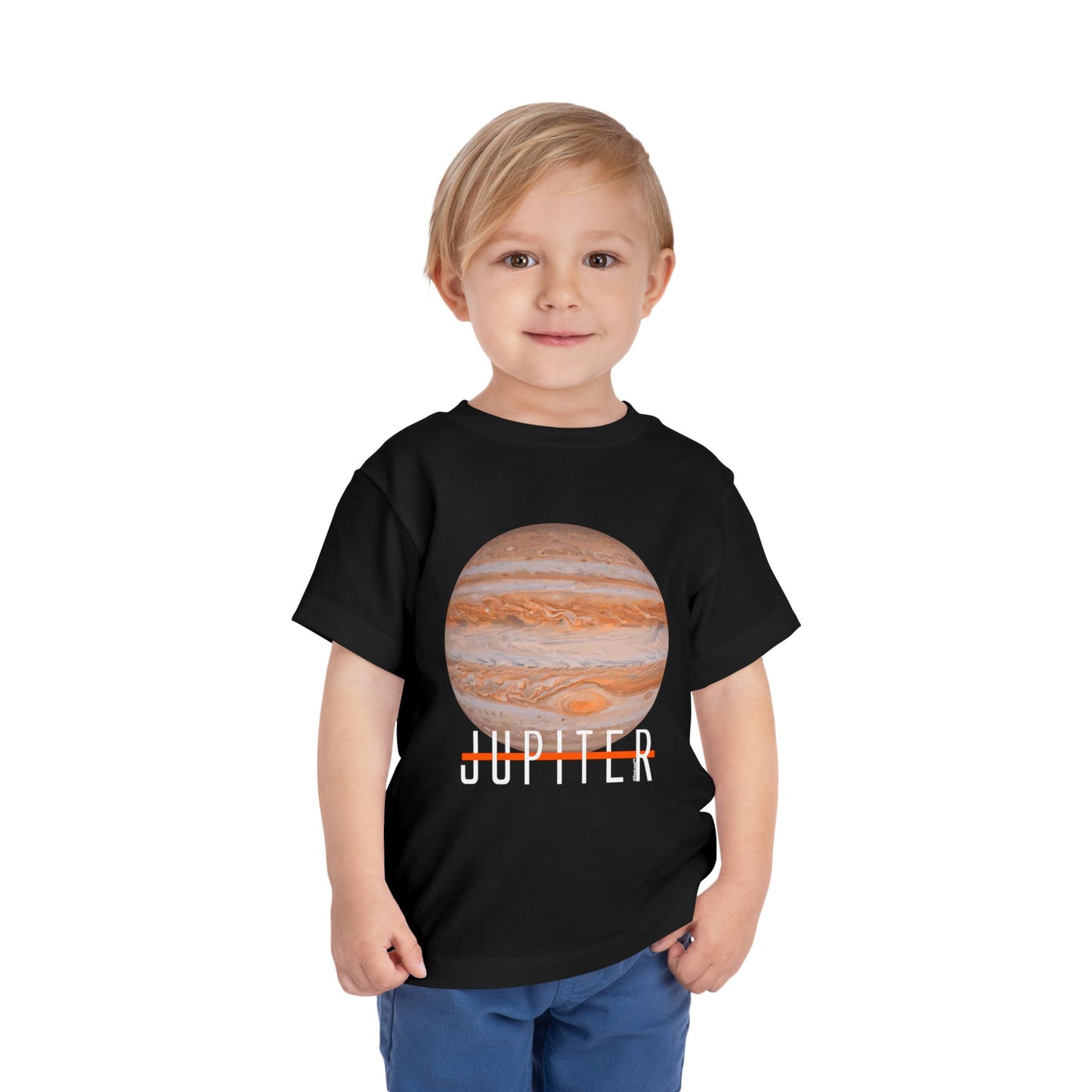 Planet Jupiter Text Toddler T-Shirt – Dark – by TOOLOUD