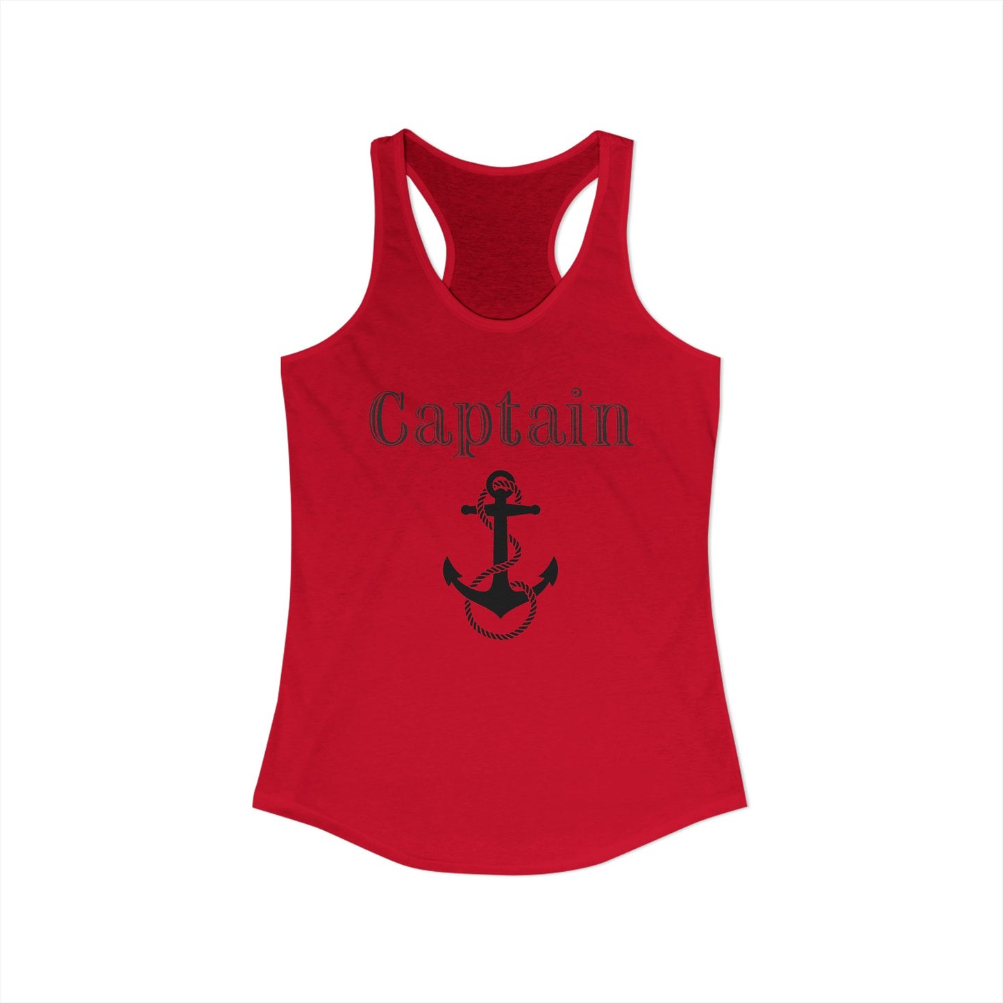 Ship Captain Nautical Anchor Boating Women’s Racerback Tank Top by TOOLOUD™