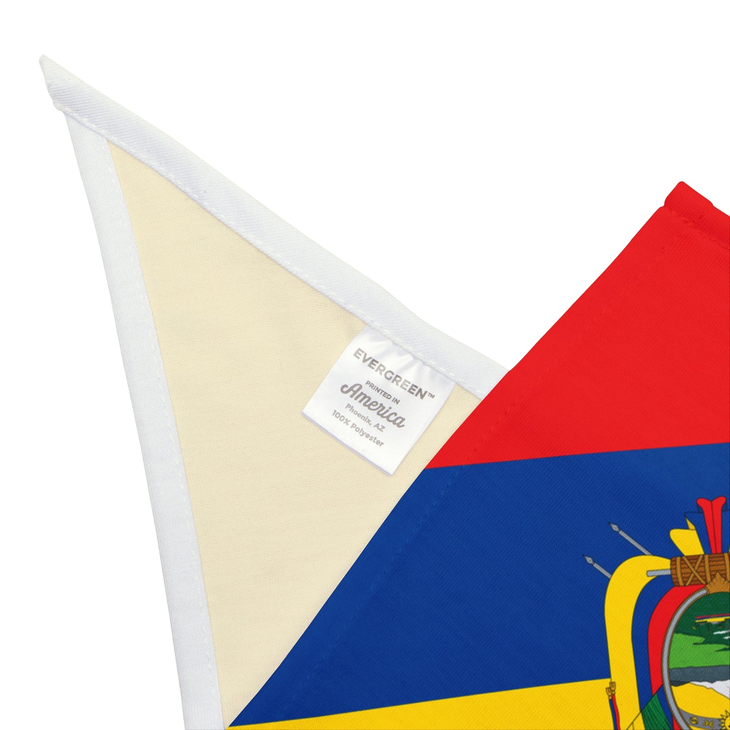 Ecuador Flag AOP Dog/Pet Bandana – All Over Print, 2 Sizes