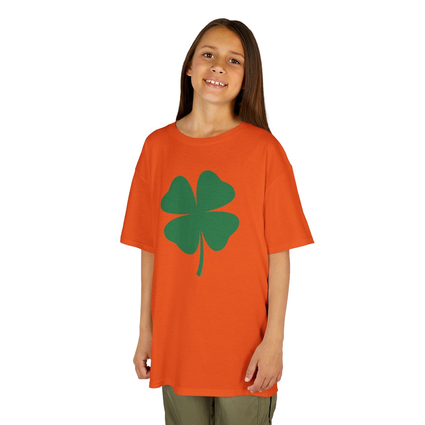 Lucky Four Leaf Clover St. Patrick's Day Children's T-Shirt by TOOLOUD