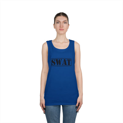 TOOLOUD SWAT Team Logo - Text #2 Unisex Tank Top Heavy Cotton