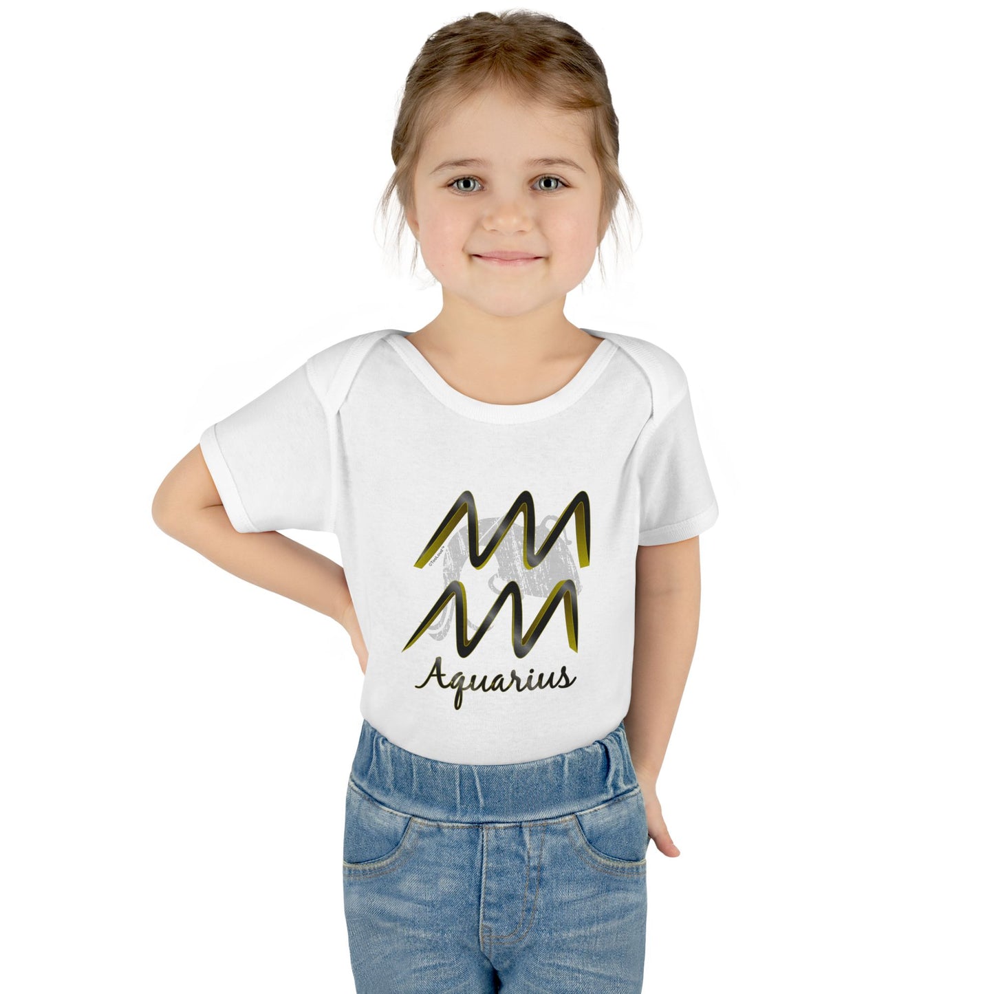 Aquarius Symbol Baby Romper Bodysuit by TOOLOUD