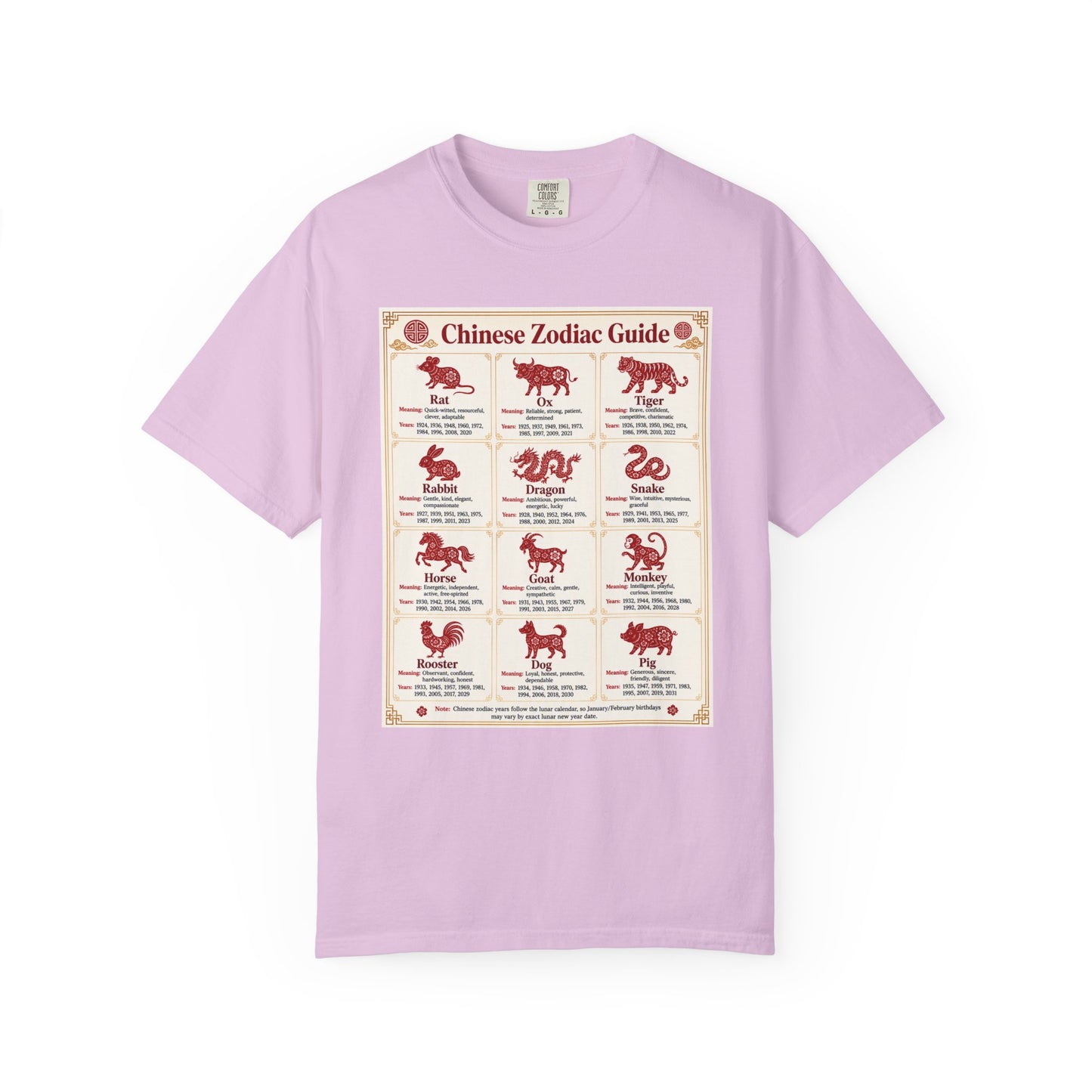Chinese Zodiac Guide Design #1 Unisex T-Shirt by TOOLOUD