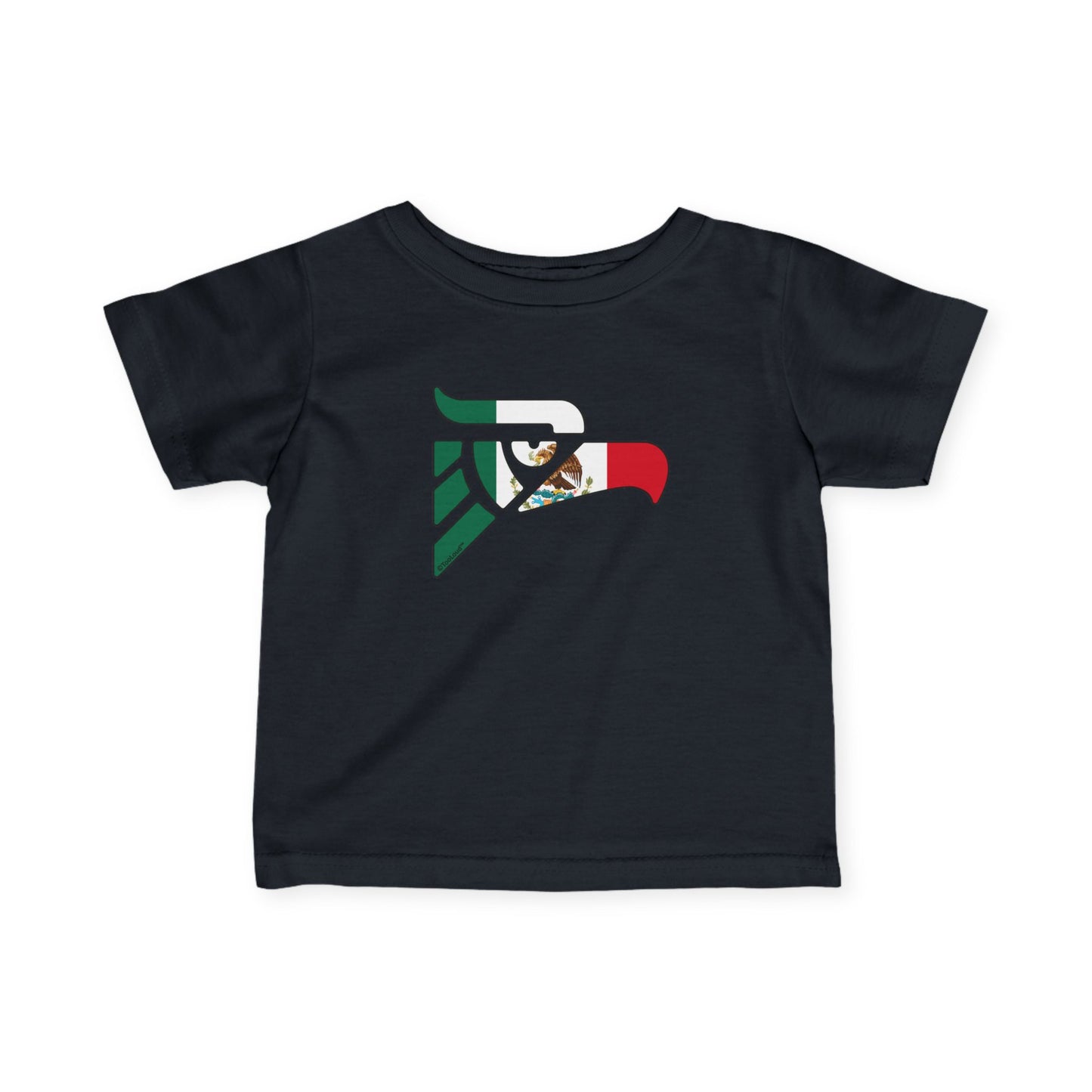 Hecho en Mexico Eagle Symbol – Mexican Flag Infant T-Shirt (Dark) by TOOLOUD