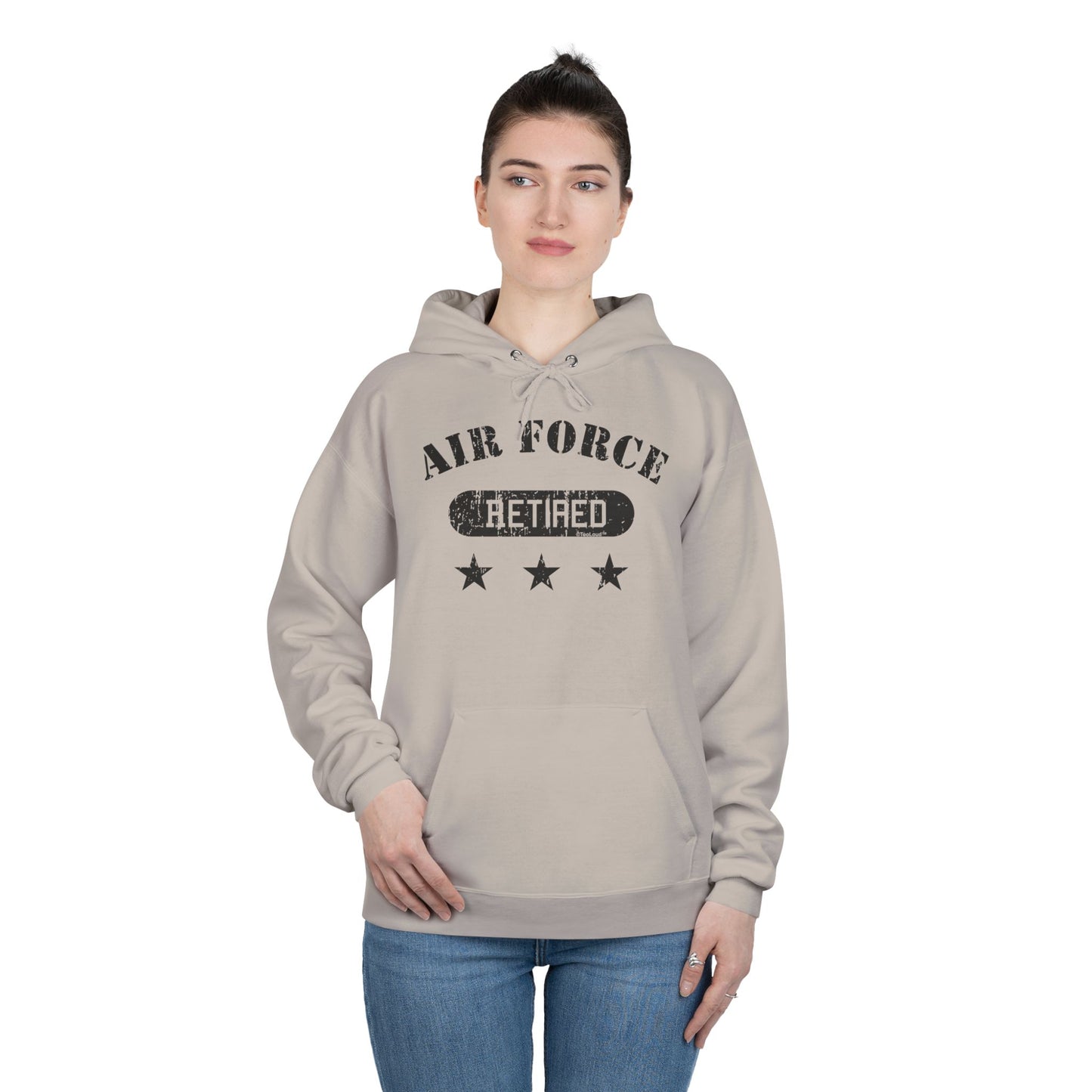 Retired Air Force Adult Hoodie Sweatshirt by TOOLOUD