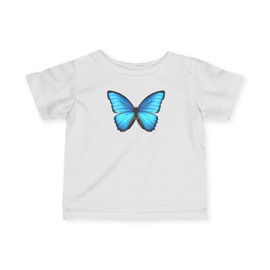 Big Blue Butterfly Infant T-Shirt by TOOLOUD