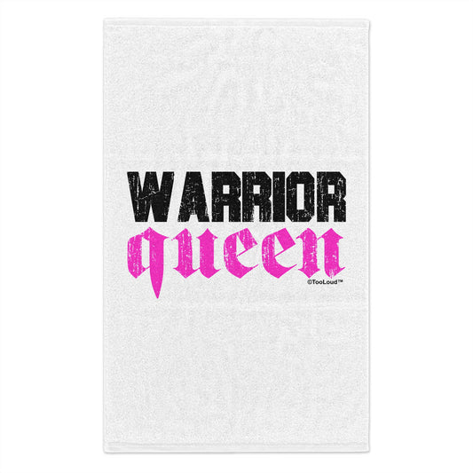 Warrior Queen Pink Script Micro Terry Sport Towel 11" x 18" by TOOLOUD