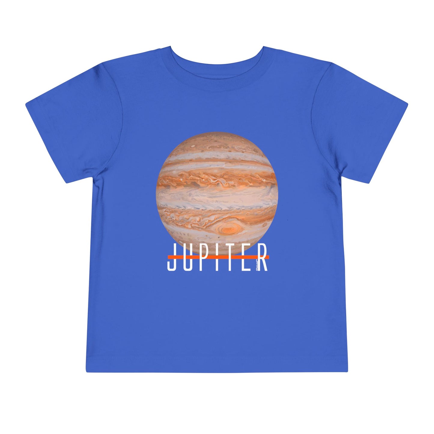 Planet Jupiter Text Toddler T-Shirt – Dark – by TOOLOUD