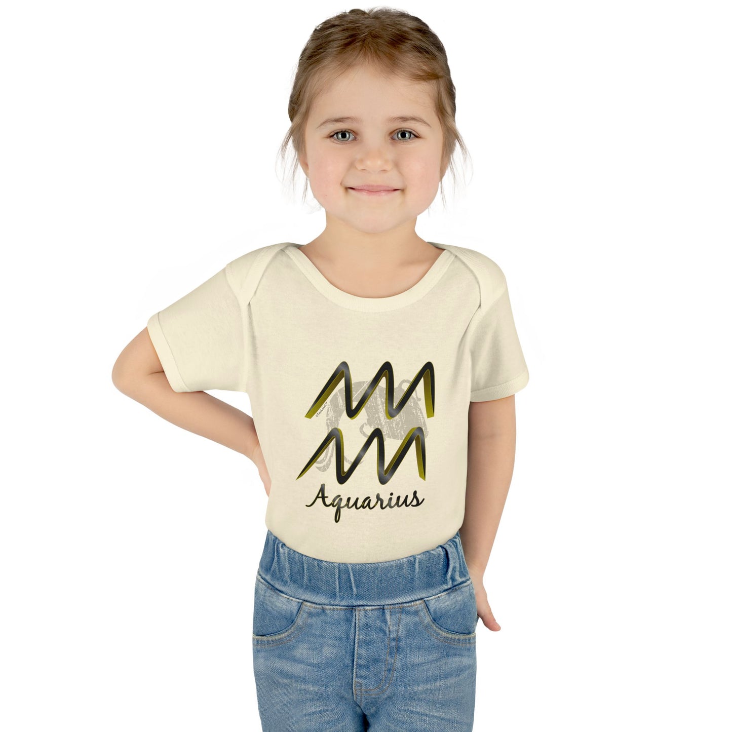 Aquarius Symbol Baby Romper Bodysuit by TOOLOUD