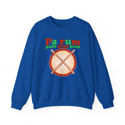 Pa Rum Pum Pum Pum Adult Dark Crewneck Sweatshirt by TOOLOUD