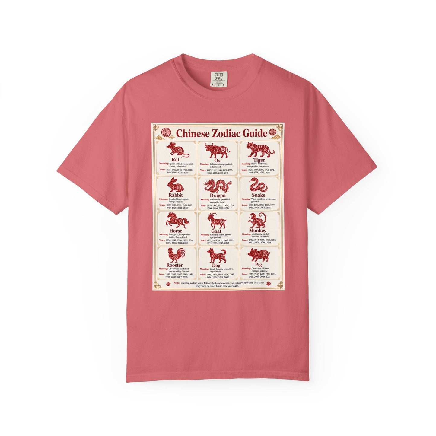 Chinese Zodiac Guide Design #1 Unisex T-Shirt by TOOLOUD