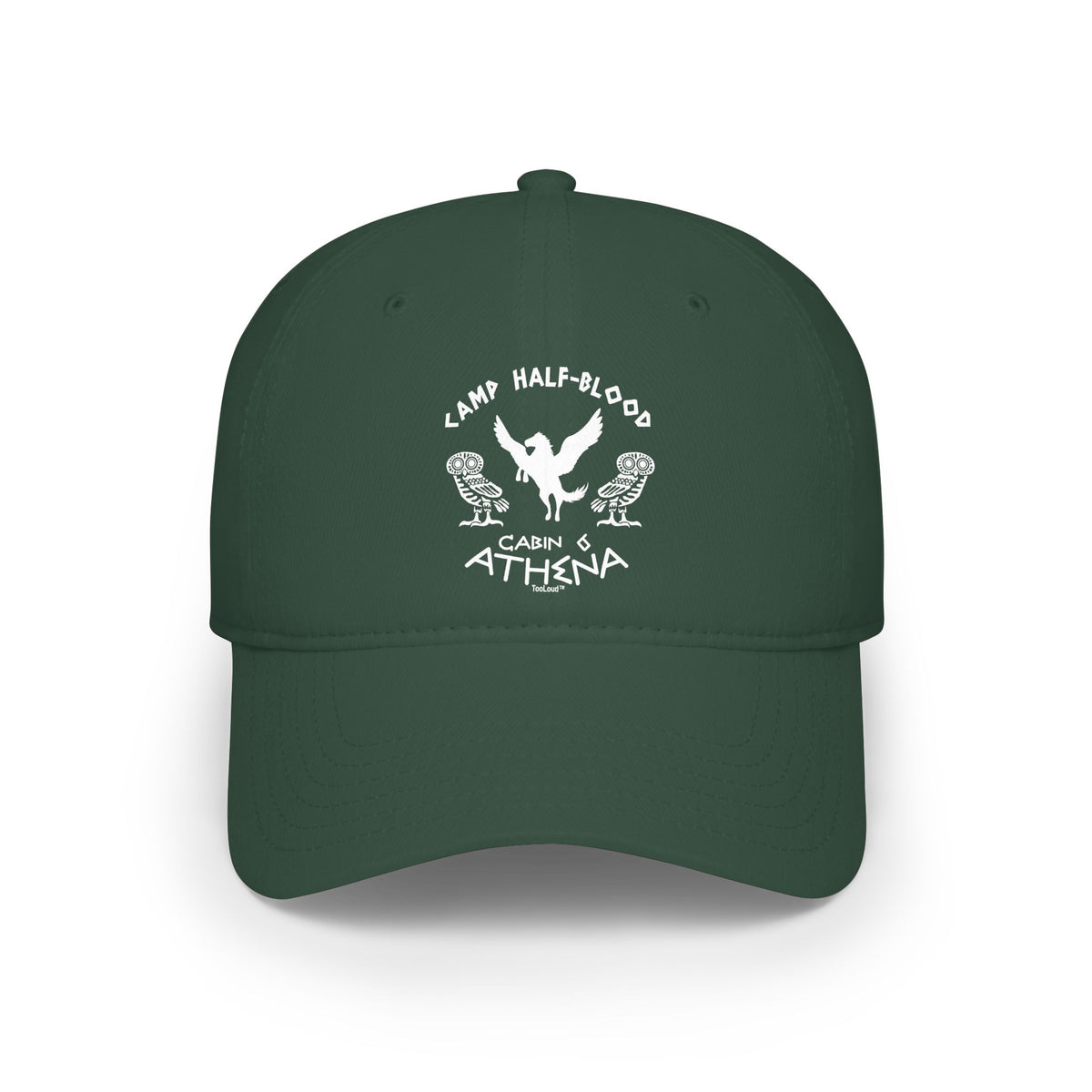 Camp Half-Blood Cabin 6 Athena Adult Dark Baseball Cap Hat by TOOLOUD