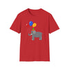 Cute Elephant with Balloons Unisex Adult T-Shirt by TOOLOUD