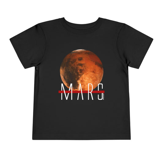 Planet Mars Text Toddler T-Shirt Dark by TOOLOUD