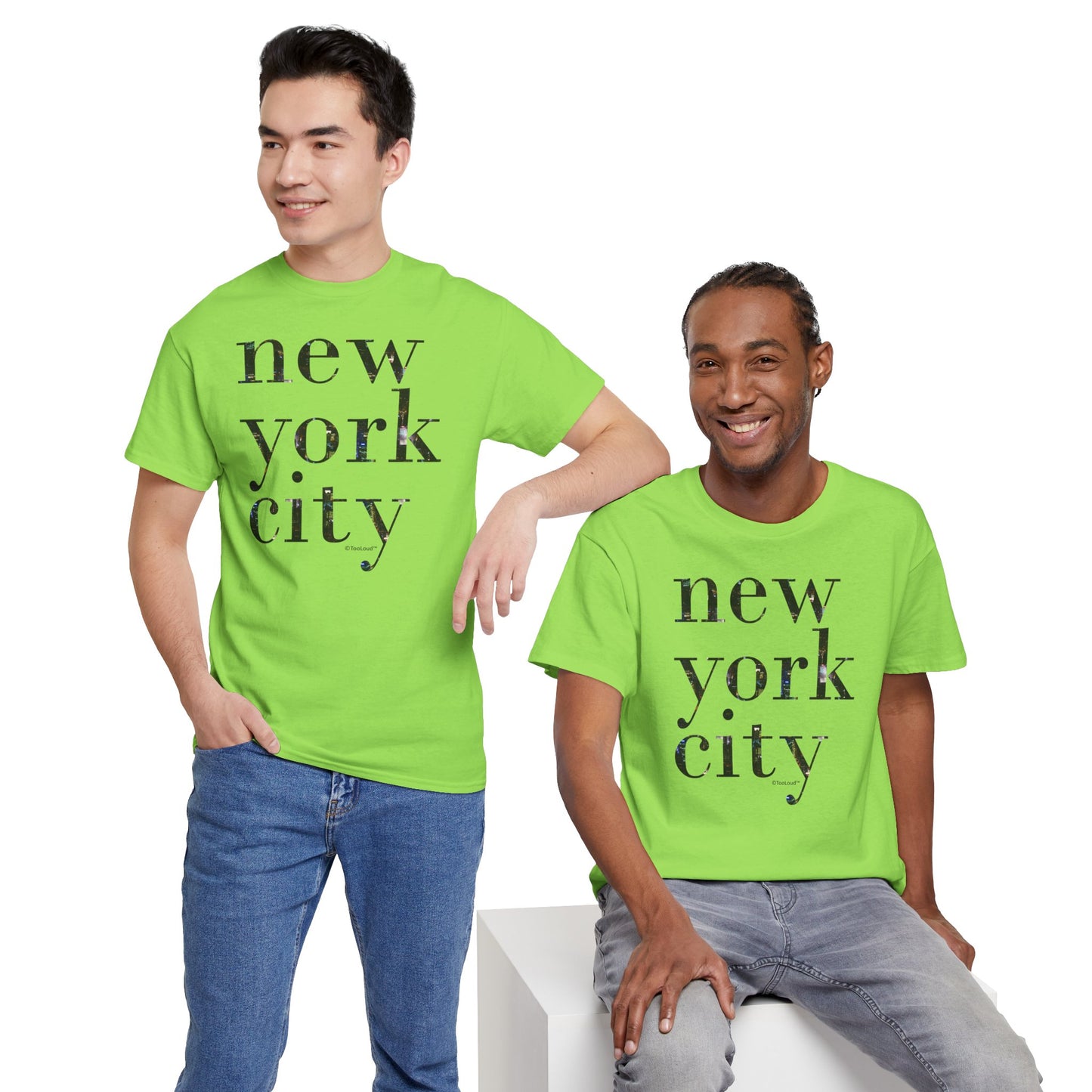 New York City – City Lights Adult T-Shirt by TOOLOUD
