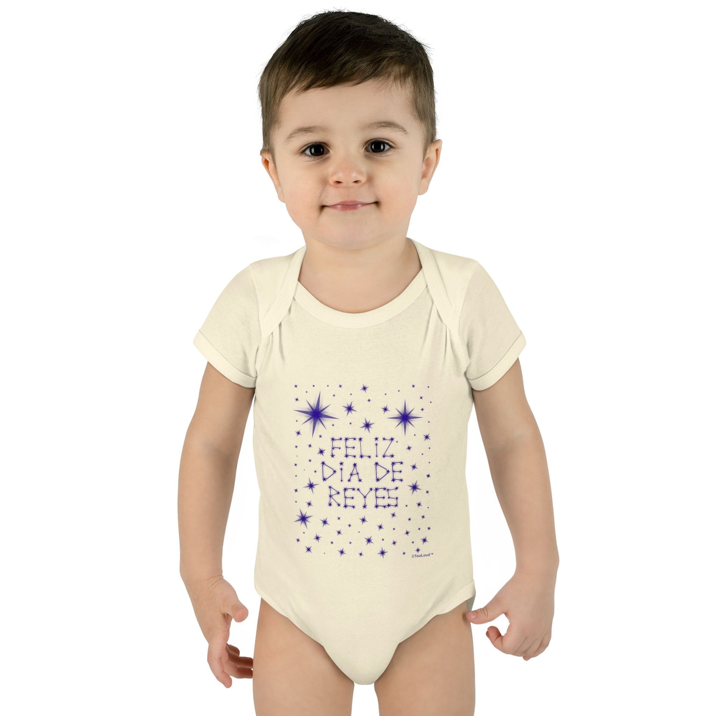 Feliz Dia de Reyes - Estrellas Brillantes Baby Romper Bodysuit by TOOLOUD