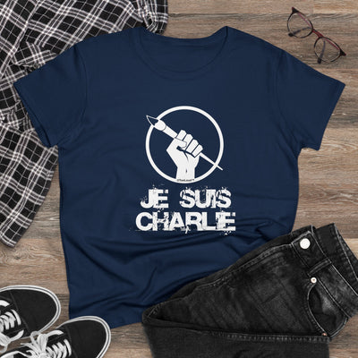 Je Suis Charlie Women's T-Shirt Midweight Cotton Tee