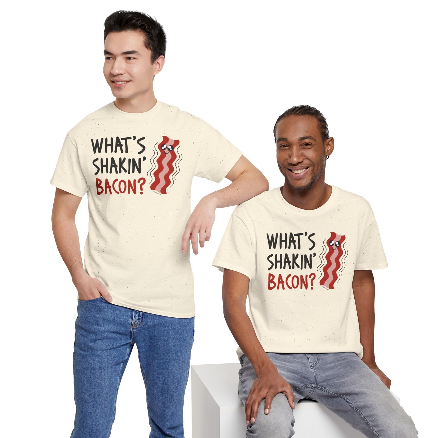 What’s Shakin’ Bacon – Premium Adult T-Shirt by TOOLOUD