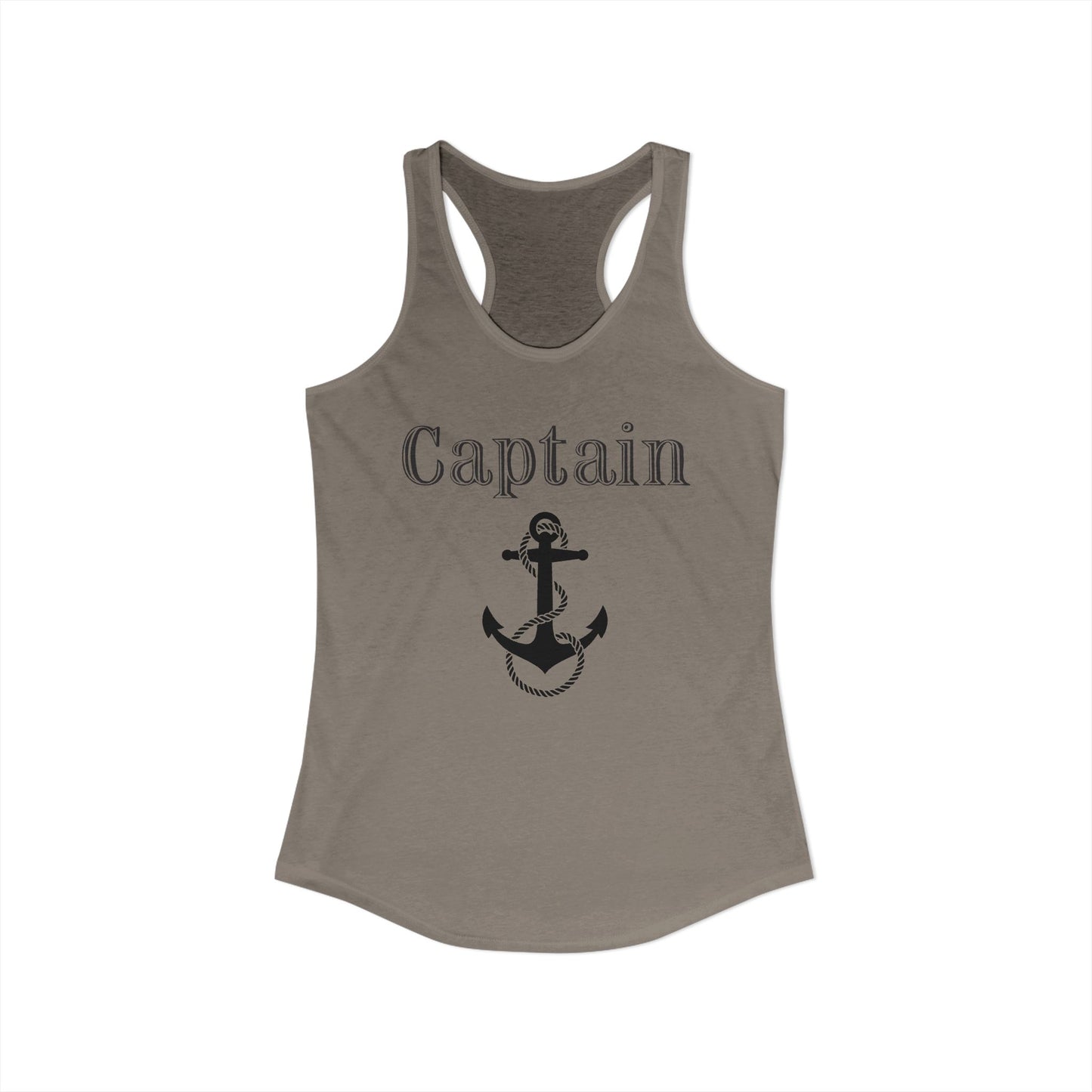 Ship Captain Nautical Anchor Boating Women’s Racerback Tank Top by TOOLOUD™