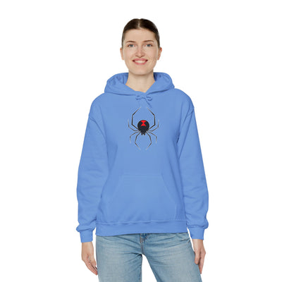 TooLoud Black Widow Spider Design Unisex Hoodie Sweatshirt