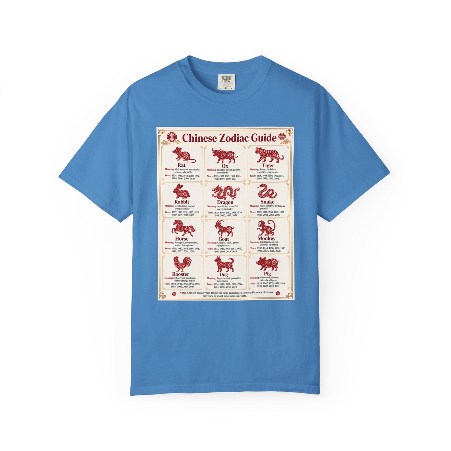 Chinese Zodiac Guide Design #1 Unisex T-Shirt by TOOLOUD