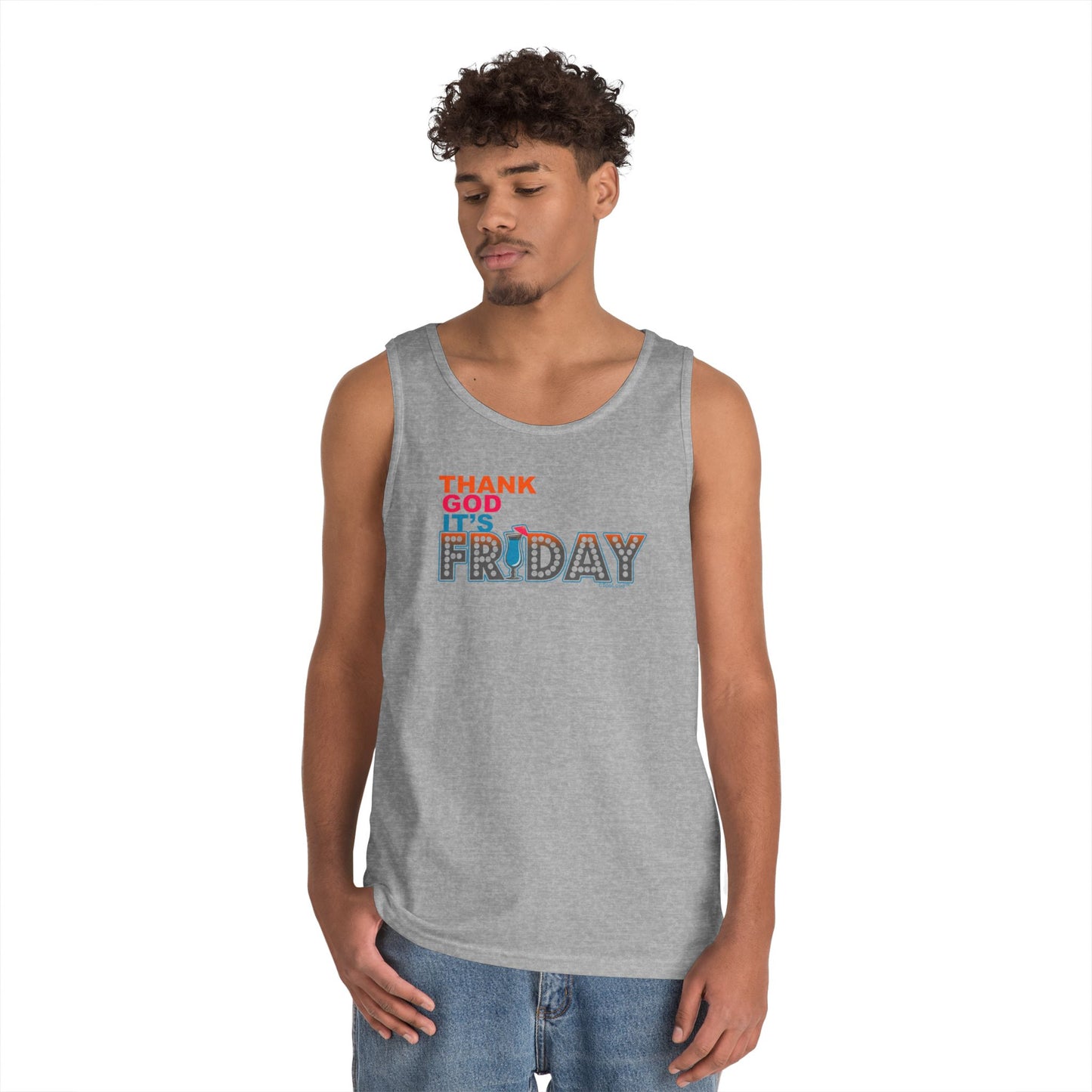 Thank God It's Friday Mixed Drink Loose Tank Top by TOOLOUD