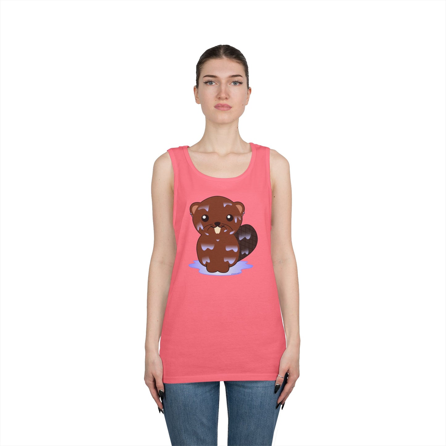 Cute Wet Beaver Loose Tank Top by TOOLOUD