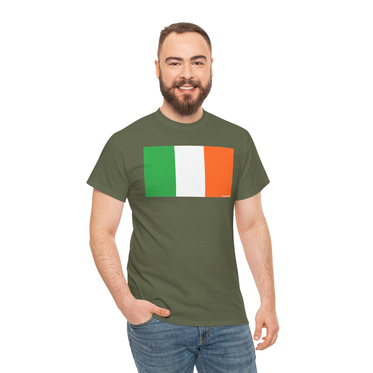 Irish Flag – Flag of Ireland Adult Dark T-Shirt by TOOLOUD