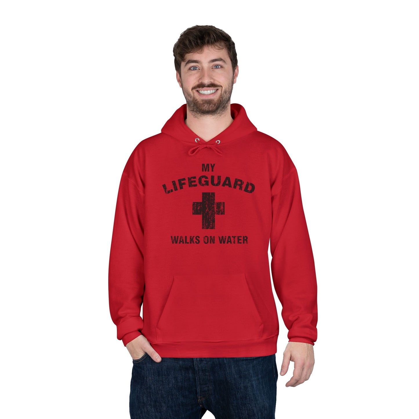 My Lifeguard Walks On Water Easter Pullover Hoodie Sweatshirt by TOOLOUD™