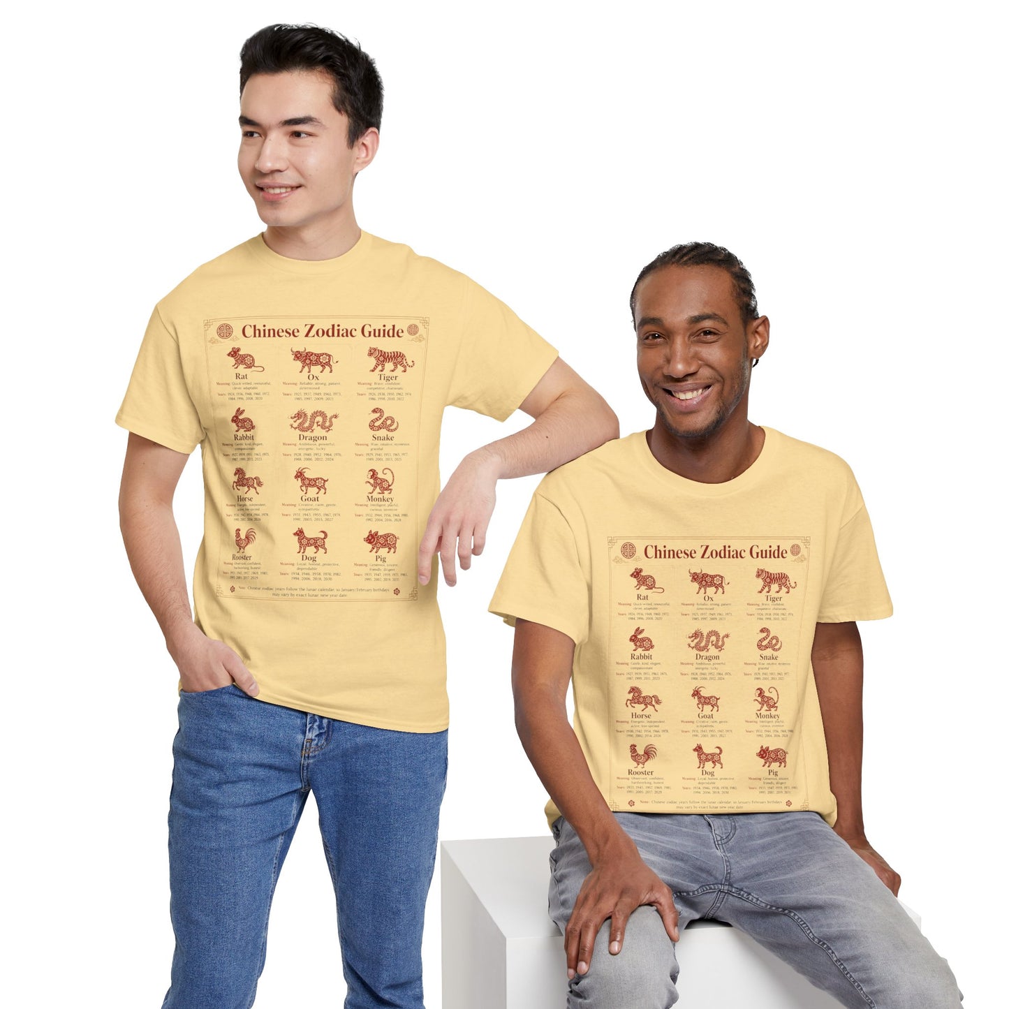 Chinese Zodiac Guide Design #2 T-Shirt by TOOLOUD