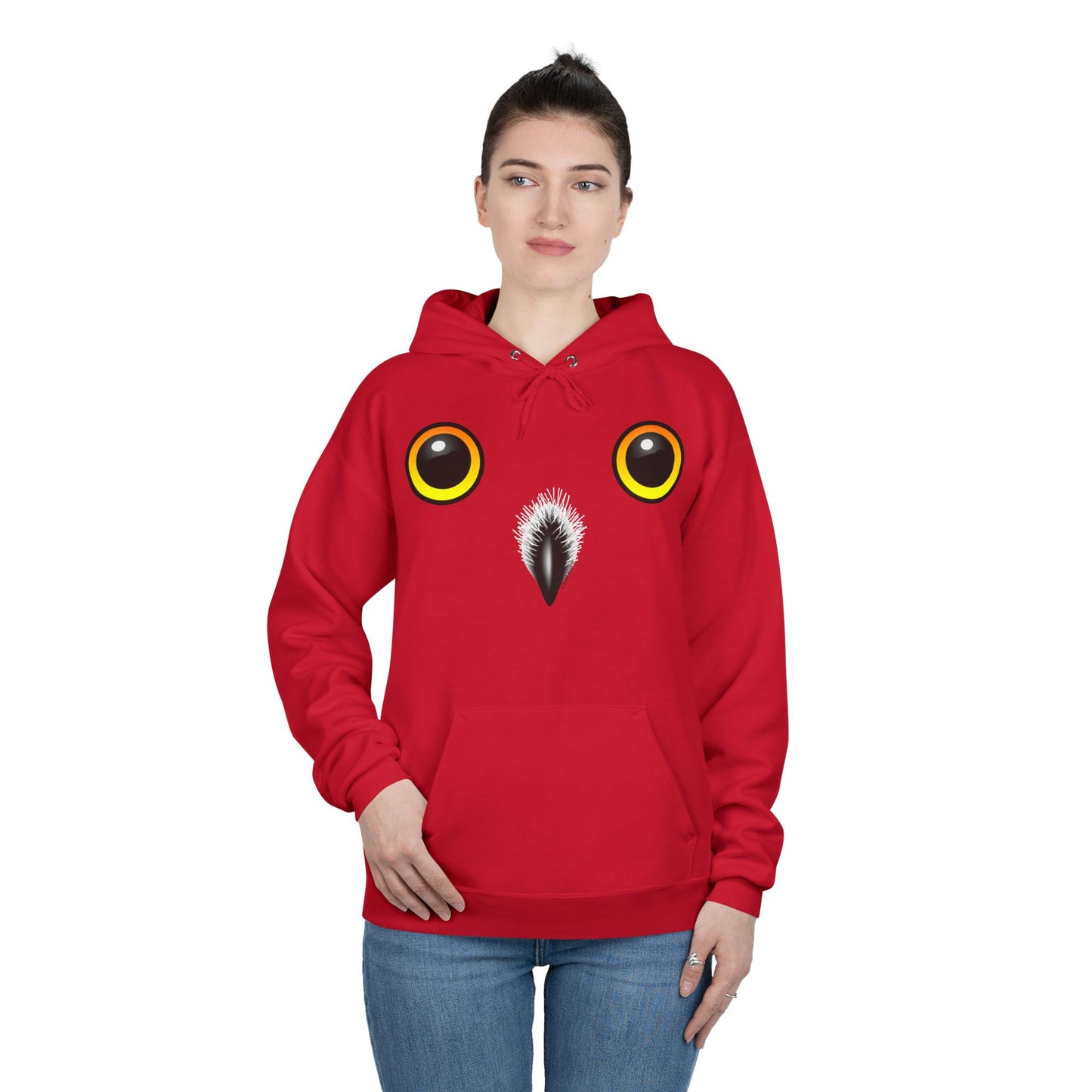 Cute Snowy Owl Face Hoodie Pullover Sweatshirt by TOOLOUD™