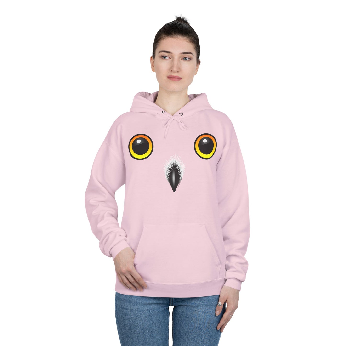 Cute Snowy Owl Face Hoodie Pullover Sweatshirt by TOOLOUD™