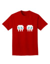 8-Bit Skull Love - Boy and Boy Adult Dark T-Shirt-Mens T-Shirt-TooLoud-Red-Small-Davson Sales