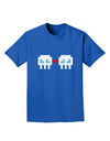 8-Bit Skull Love - Boy and Boy Adult Dark T-Shirt-Mens T-Shirt-TooLoud-Royal-Blue-Small-Davson Sales