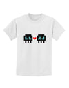 8-Bit Skull Love - Boy and Boy Childrens T-Shirt
