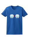 8-Bit Skull Love - Boy and Boy Womens Dark T-Shirt-TooLoud-Royal-Blue-X-Small-Davson Sales