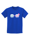 8-Bit Skull Love - Boy and Girl Childrens Dark T-Shirt-Childrens T-Shirt-TooLoud-Royal-Blue-X-Small-Davson Sales