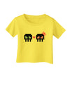 8-Bit Skull Love - Boy and Girl Infant T-Shirt-Infant T-Shirt-TooLoud-Yellow-06-Months-Davson Sales