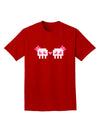 8-Bit Skull Love - Girl and Girl Adult Dark T-Shirt-Mens T-Shirt-TooLoud-Red-Small-Davson Sales