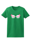 8-Bit Skull Love - Girl and Girl Womens Dark T-Shirt-TooLoud-Kelly-Green-X-Small-Davson Sales